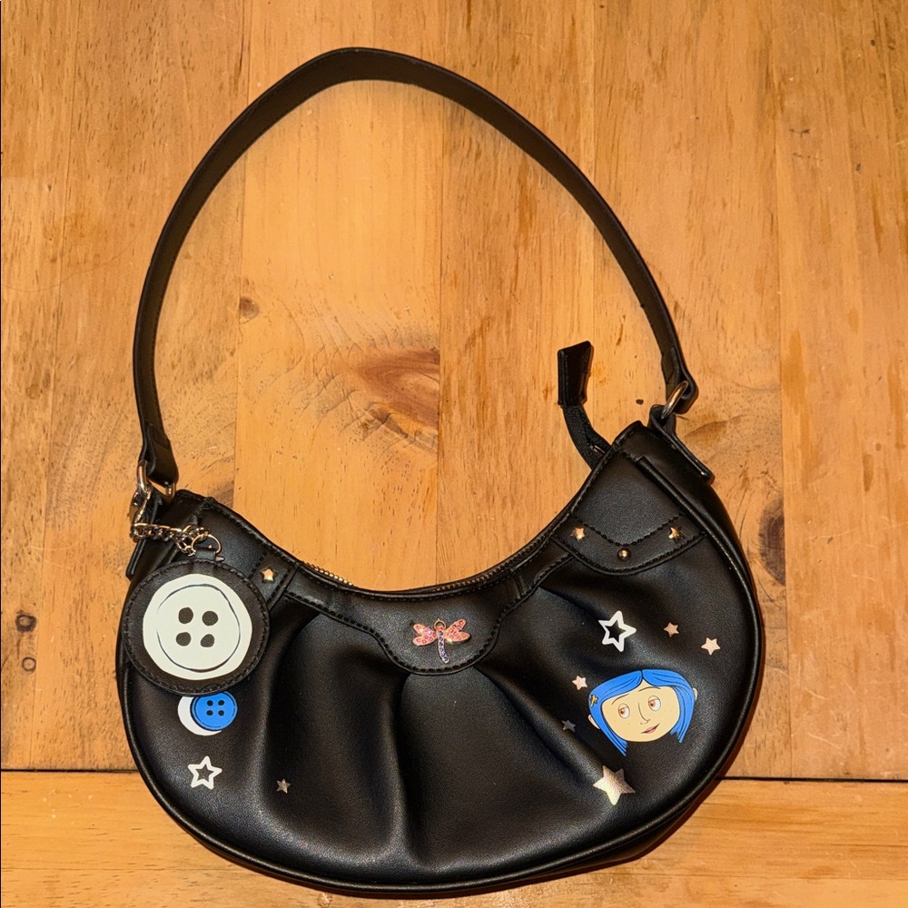 Coraline‎ Hot Topic Key Chain Glow-In-The-Dark Baguette Shoulder Bag
